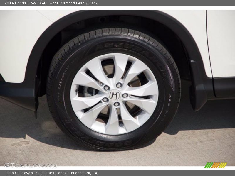 White Diamond Pearl / Black 2014 Honda CR-V EX-L