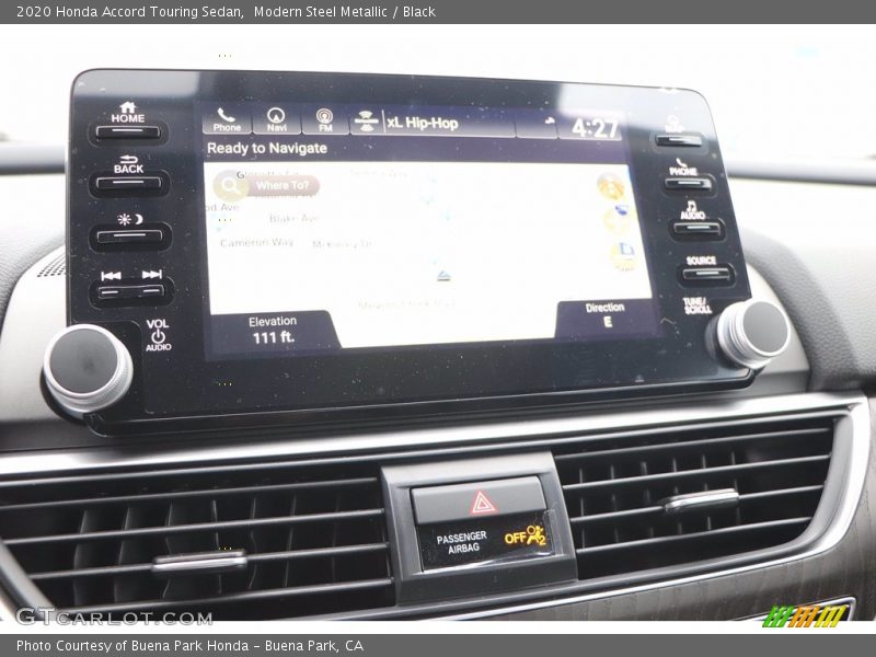 Modern Steel Metallic / Black 2020 Honda Accord Touring Sedan
