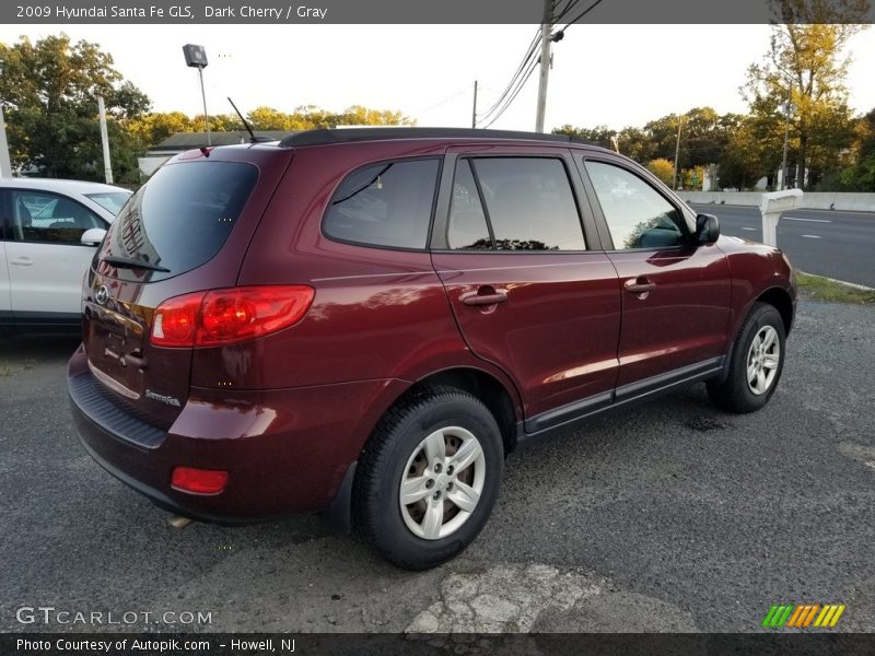 Dark Cherry / Gray 2009 Hyundai Santa Fe GLS