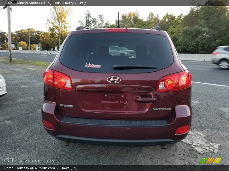 Dark Cherry / Gray 2009 Hyundai Santa Fe GLS