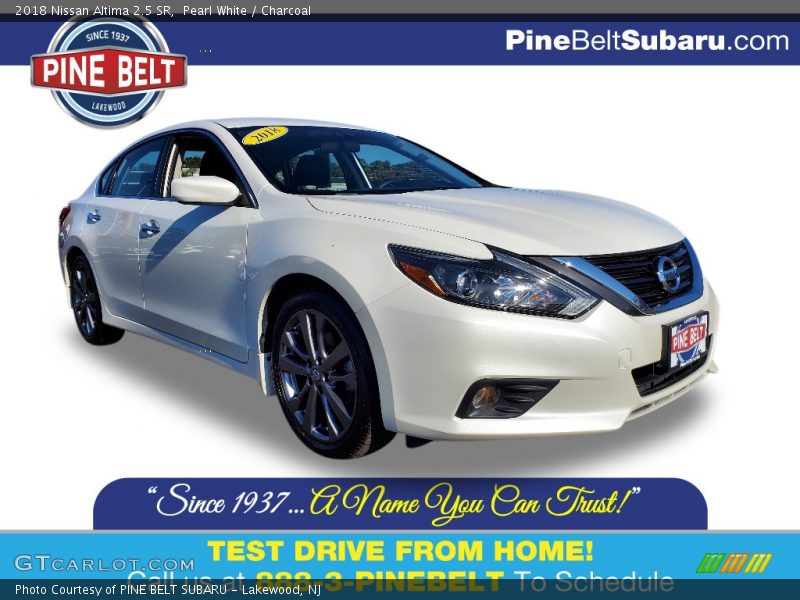 Pearl White / Charcoal 2018 Nissan Altima 2.5 SR