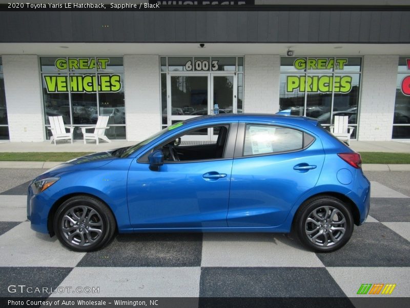 Sapphire / Black 2020 Toyota Yaris LE Hatchback