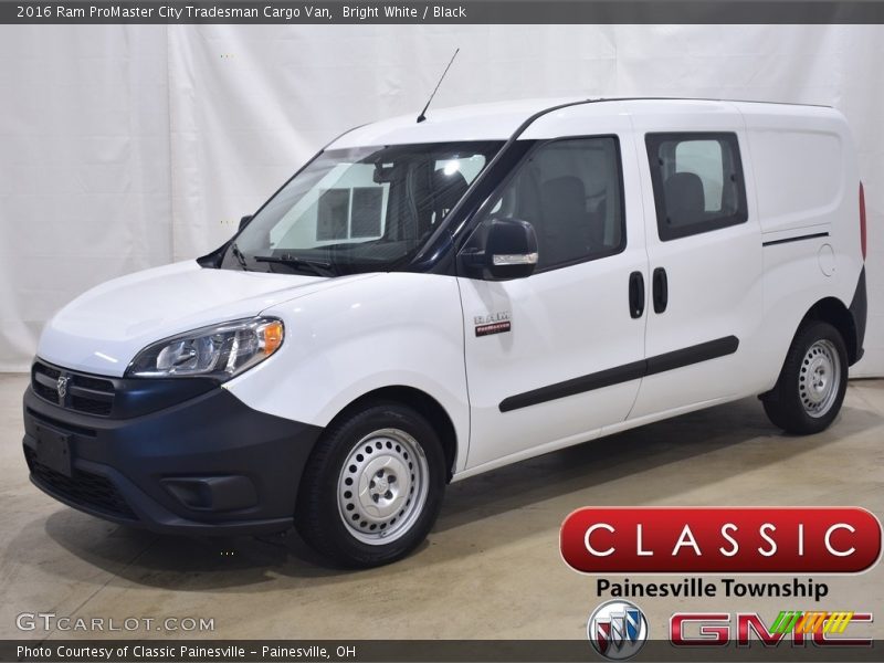 Bright White / Black 2016 Ram ProMaster City Tradesman Cargo Van