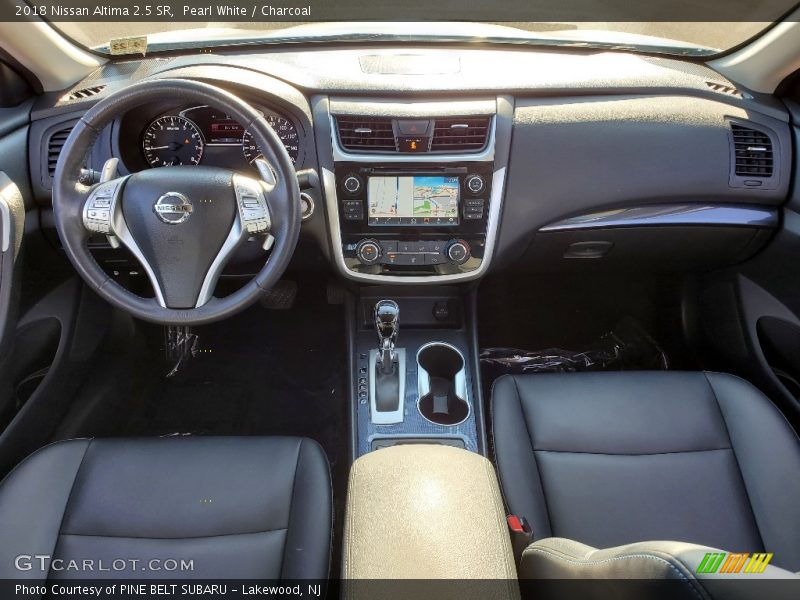 Pearl White / Charcoal 2018 Nissan Altima 2.5 SR