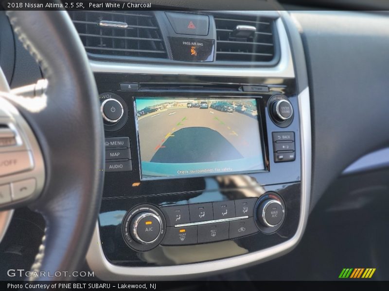 Pearl White / Charcoal 2018 Nissan Altima 2.5 SR