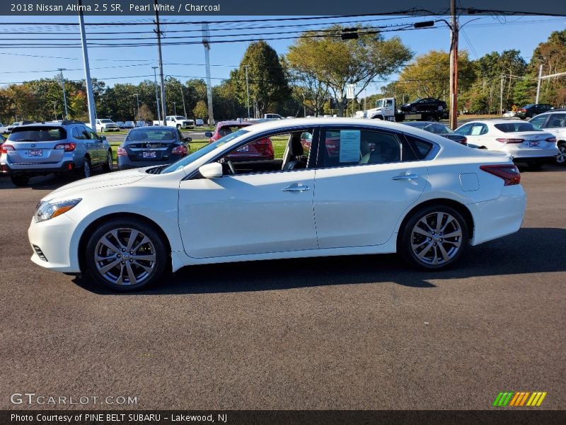 Pearl White / Charcoal 2018 Nissan Altima 2.5 SR