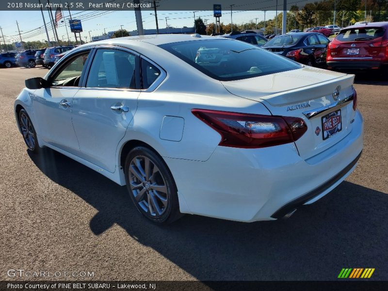 Pearl White / Charcoal 2018 Nissan Altima 2.5 SR