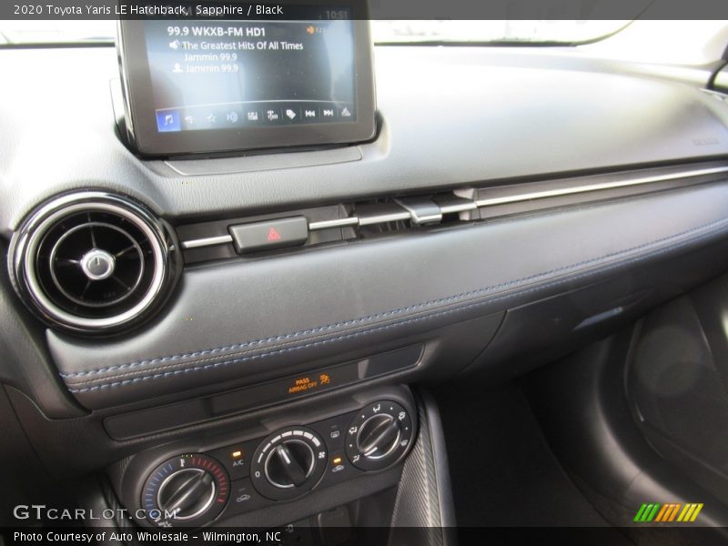 Sapphire / Black 2020 Toyota Yaris LE Hatchback