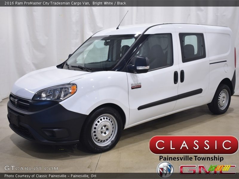 Bright White / Black 2016 Ram ProMaster City Tradesman Cargo Van