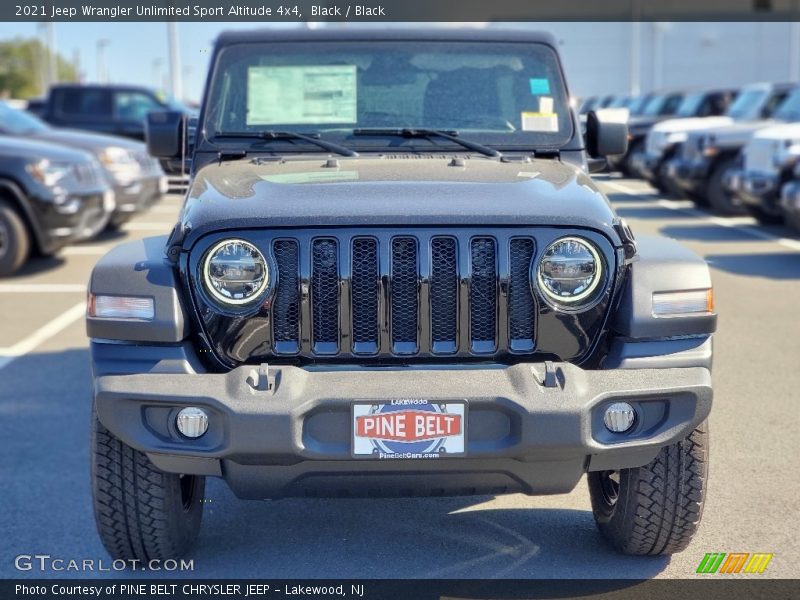 Black / Black 2021 Jeep Wrangler Unlimited Sport Altitude 4x4