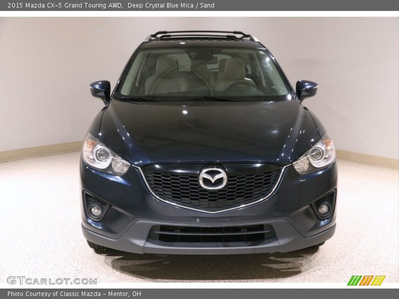 Deep Crystal Blue Mica / Sand 2015 Mazda CX-5 Grand Touring AWD