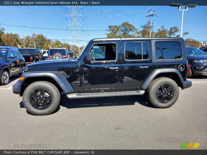 Black / Black 2021 Jeep Wrangler Unlimited Sport Altitude 4x4