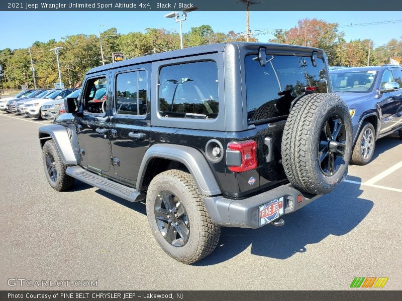 Black / Black 2021 Jeep Wrangler Unlimited Sport Altitude 4x4