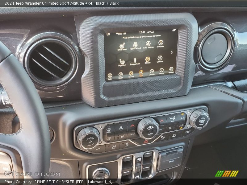 Black / Black 2021 Jeep Wrangler Unlimited Sport Altitude 4x4