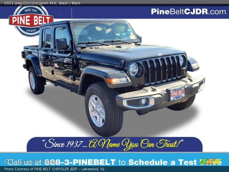 Black / Black 2021 Jeep Gladiator Sport 4x4