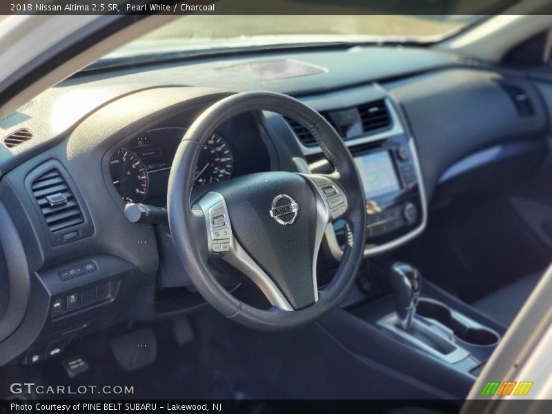 Pearl White / Charcoal 2018 Nissan Altima 2.5 SR