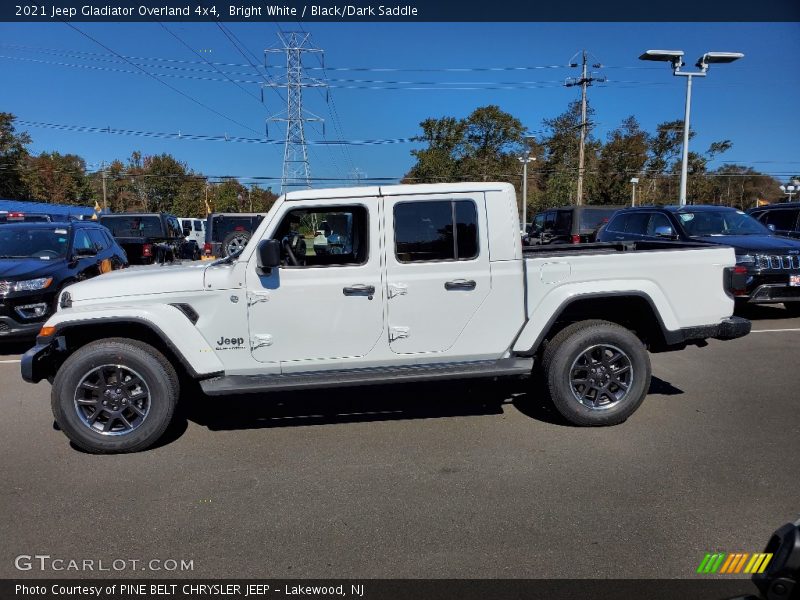 Bright White / Black/Dark Saddle 2021 Jeep Gladiator Overland 4x4