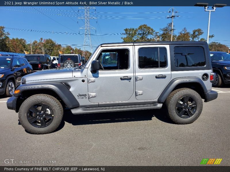 Billet Silver Metallic / Black 2021 Jeep Wrangler Unlimited Sport Altitude 4x4