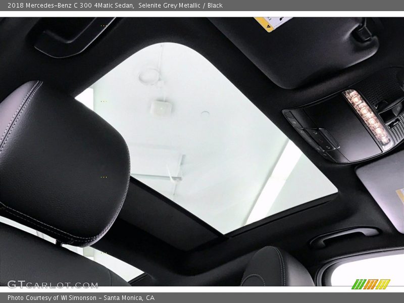 Selenite Grey Metallic / Black 2018 Mercedes-Benz C 300 4Matic Sedan