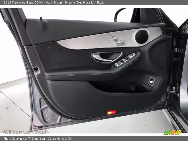 Selenite Grey Metallic / Black 2018 Mercedes-Benz C 300 4Matic Sedan
