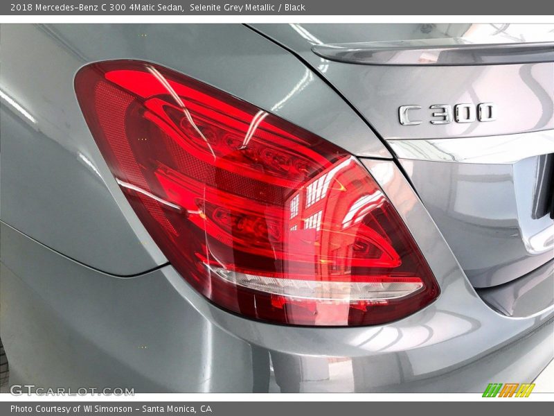 Selenite Grey Metallic / Black 2018 Mercedes-Benz C 300 4Matic Sedan
