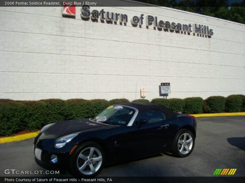 Deep Blue / Ebony 2006 Pontiac Solstice Roadster