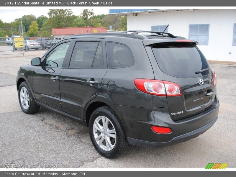 Black Forest Green / Beige 2012 Hyundai Santa Fe Limited V6