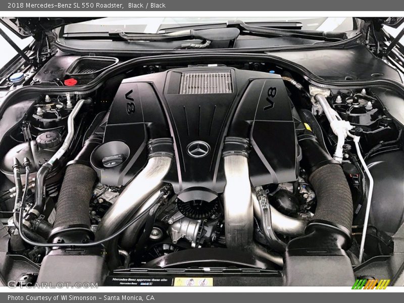  2018 SL 550 Roadster Engine - 4.7 Liter DI biturbo DOHC 32-Valve VVT V8