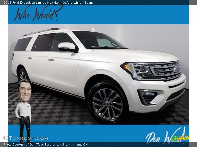 Oxford White / Ebony 2018 Ford Expedition Limited Max 4x4