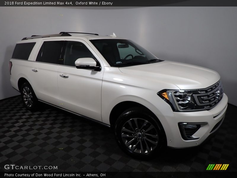 Oxford White / Ebony 2018 Ford Expedition Limited Max 4x4