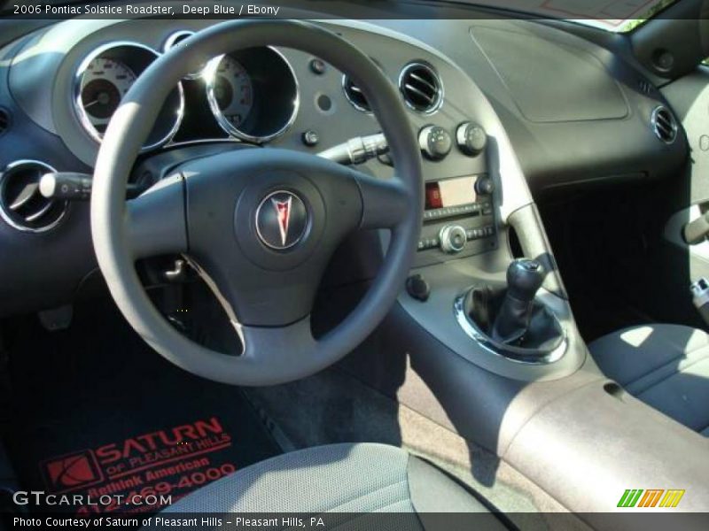 Deep Blue / Ebony 2006 Pontiac Solstice Roadster