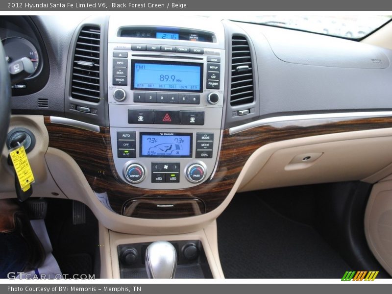Black Forest Green / Beige 2012 Hyundai Santa Fe Limited V6