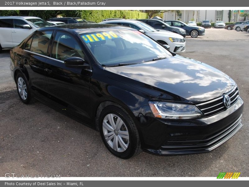Black / Black/Palladium Gray 2017 Volkswagen Jetta S