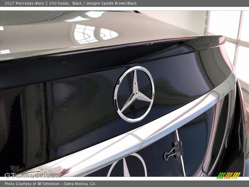 Black / designo Saddle Brown/Black 2017 Mercedes-Benz C 300 Sedan