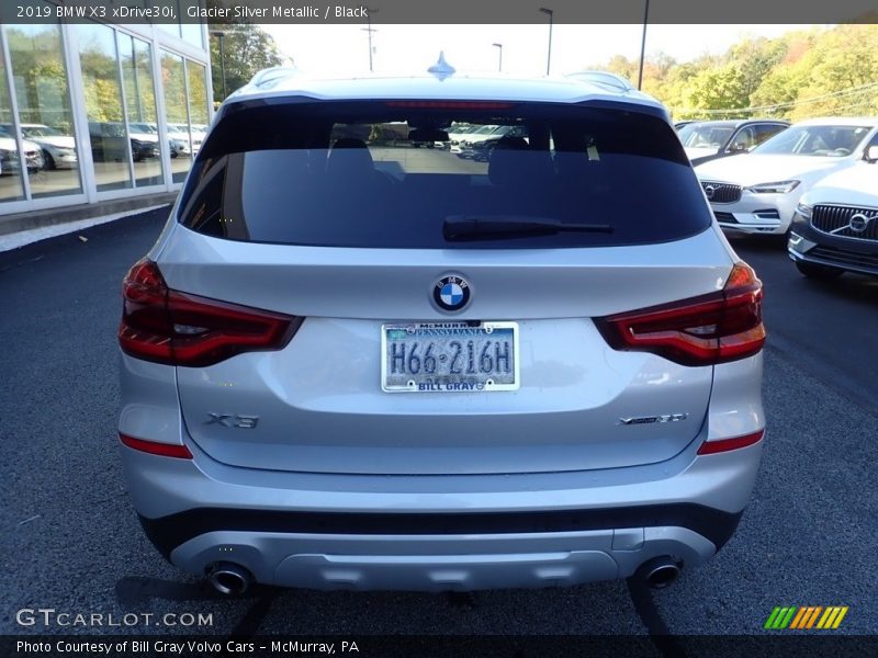 Glacier Silver Metallic / Black 2019 BMW X3 xDrive30i