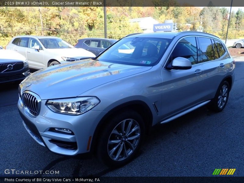 Glacier Silver Metallic / Black 2019 BMW X3 xDrive30i