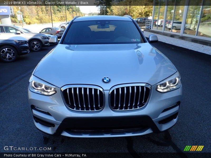 Glacier Silver Metallic / Black 2019 BMW X3 xDrive30i