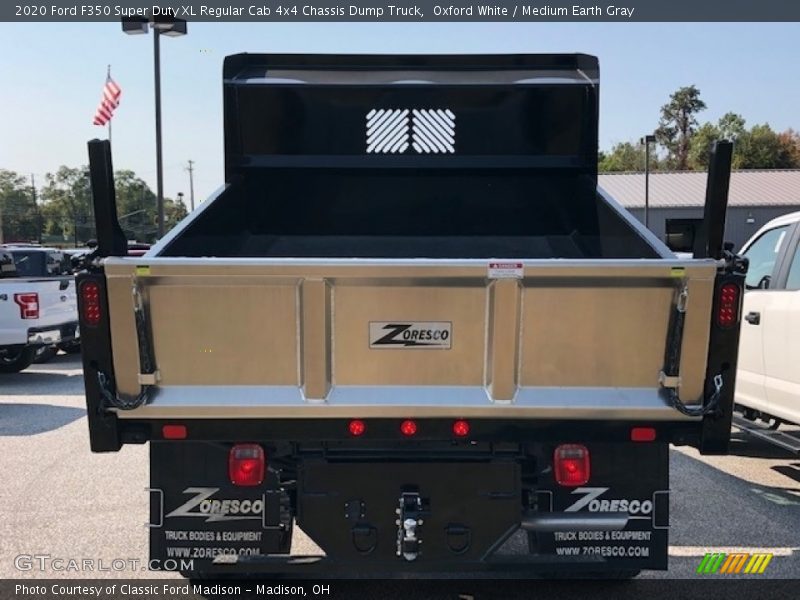 Oxford White / Medium Earth Gray 2020 Ford F350 Super Duty XL Regular Cab 4x4 Chassis Dump Truck