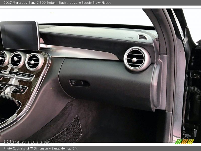 Black / designo Saddle Brown/Black 2017 Mercedes-Benz C 300 Sedan