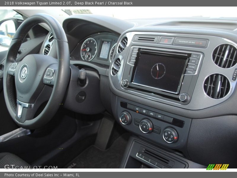 Deep Black Pearl / Charcoal Black 2018 Volkswagen Tiguan Limited 2.0T