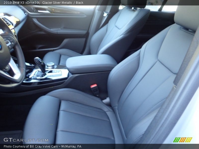Glacier Silver Metallic / Black 2019 BMW X3 xDrive30i