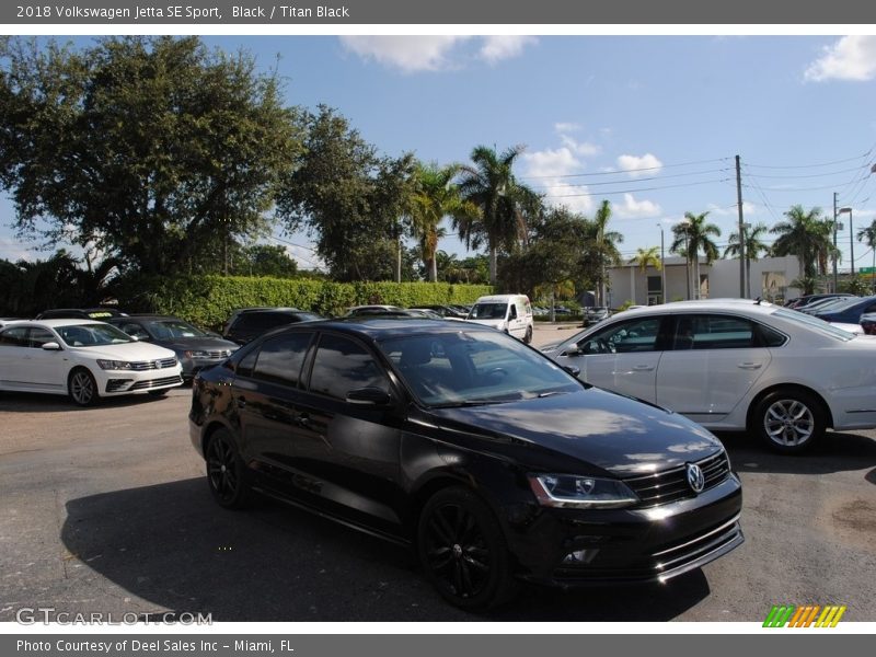 Black / Titan Black 2018 Volkswagen Jetta SE Sport