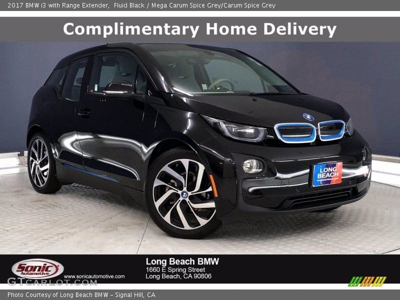 Fluid Black / Mega Carum Spice Grey/Carum Spice Grey 2017 BMW i3 with Range Extender