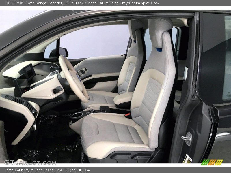 Fluid Black / Mega Carum Spice Grey/Carum Spice Grey 2017 BMW i3 with Range Extender