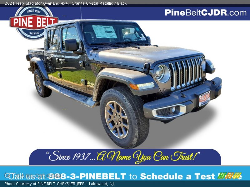 Granite Crystal Metallic / Black 2021 Jeep Gladiator Overland 4x4