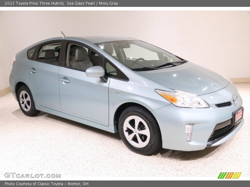 Sea Glass Pearl / Misty Gray 2013 Toyota Prius Three Hybrid