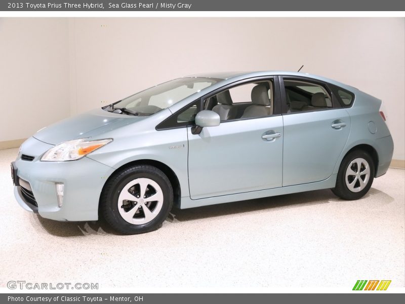 Sea Glass Pearl / Misty Gray 2013 Toyota Prius Three Hybrid