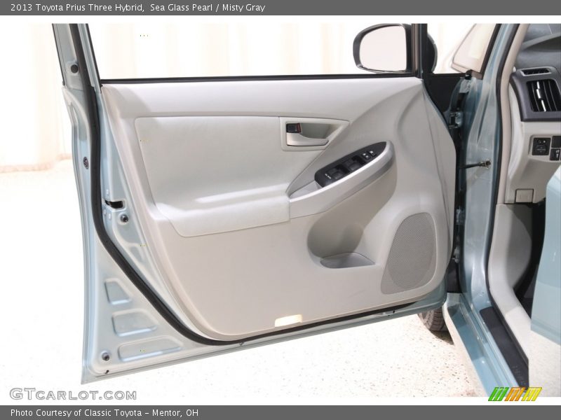 Sea Glass Pearl / Misty Gray 2013 Toyota Prius Three Hybrid