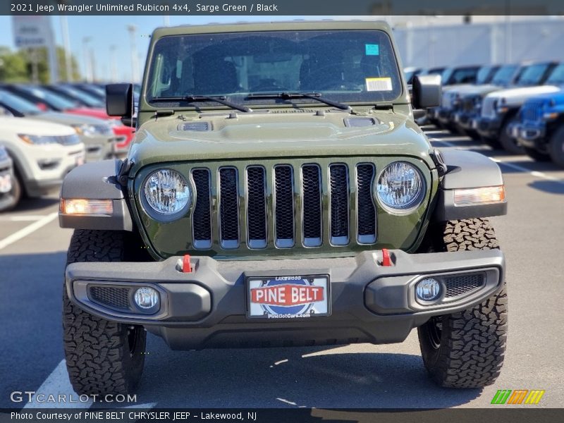 Sarge Green / Black 2021 Jeep Wrangler Unlimited Rubicon 4x4