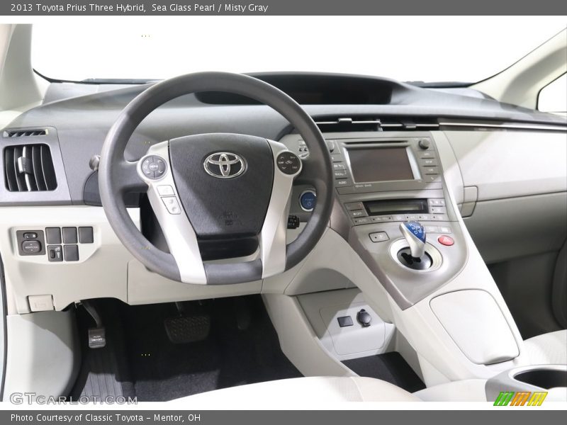 Sea Glass Pearl / Misty Gray 2013 Toyota Prius Three Hybrid